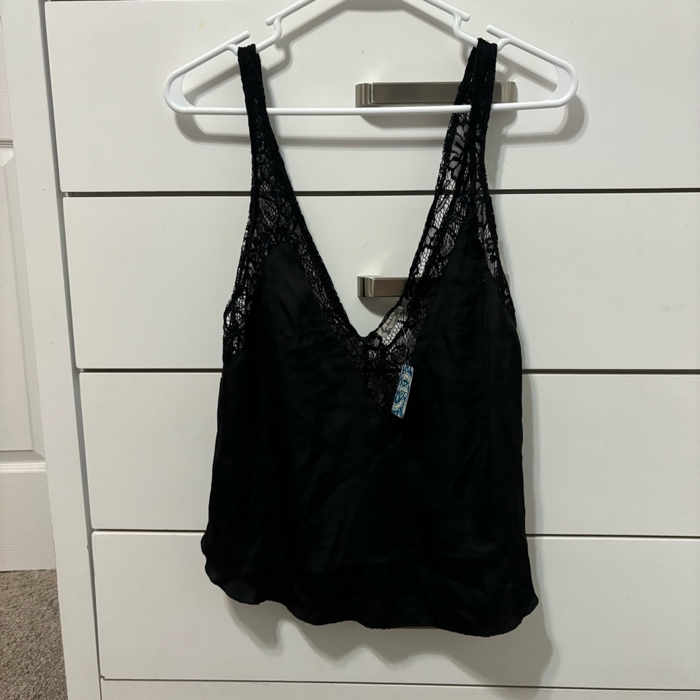 Free People In My Head Silk Satin Tank NWT - Picture 2 of 7